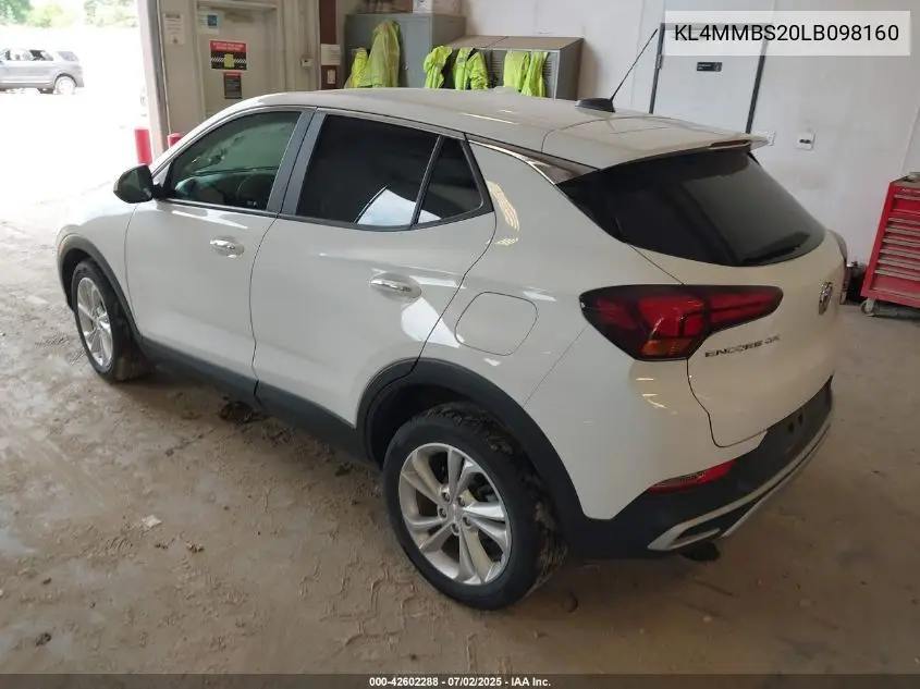 2020 Buick Encore Gx Fwd Preferred VIN: KL4MMBS20LB098160 Lot: 42602288