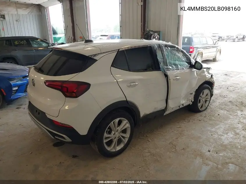 2020 Buick Encore Gx Fwd Preferred VIN: KL4MMBS20LB098160 Lot: 42602288