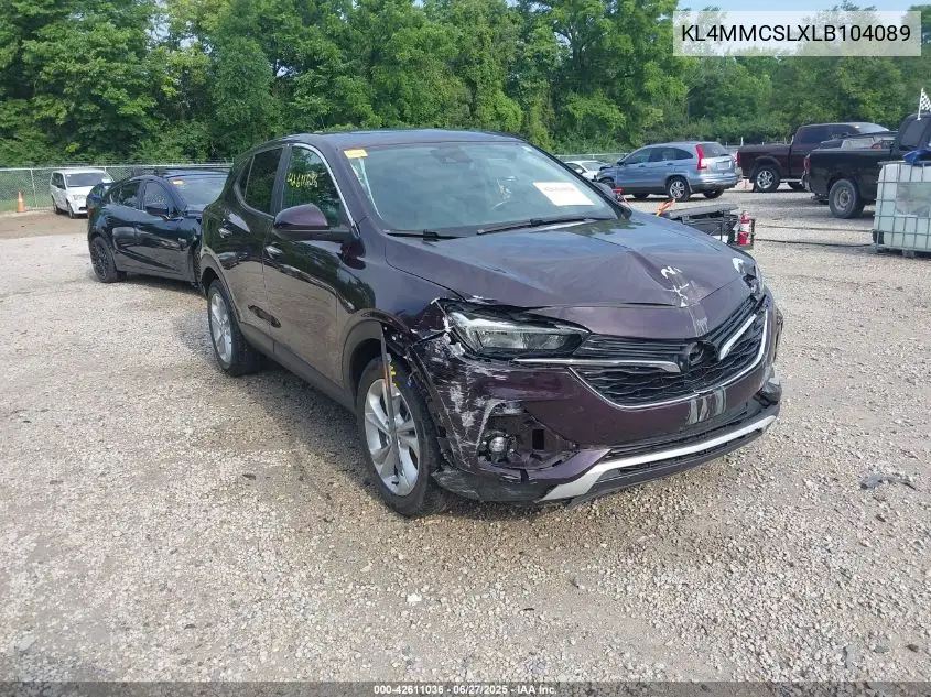 2020 Buick Encore Gx Awd Preferred VIN: KL4MMCSLXLB104089 Lot: 42611036