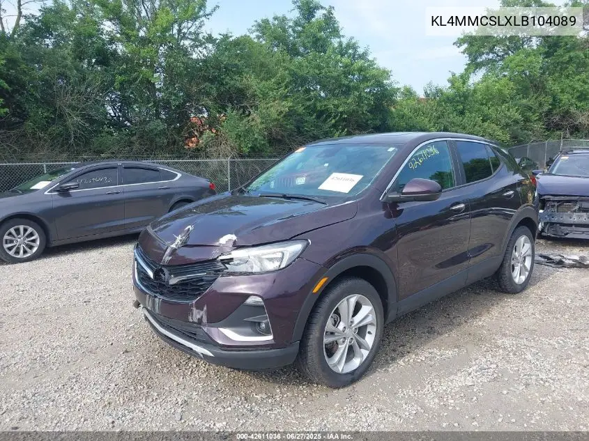 2020 Buick Encore Gx Awd Preferred VIN: KL4MMCSLXLB104089 Lot: 42611036