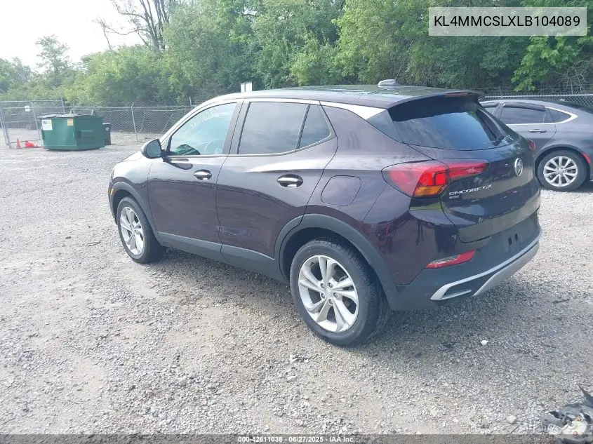 2020 Buick Encore Gx Awd Preferred VIN: KL4MMCSLXLB104089 Lot: 42611036