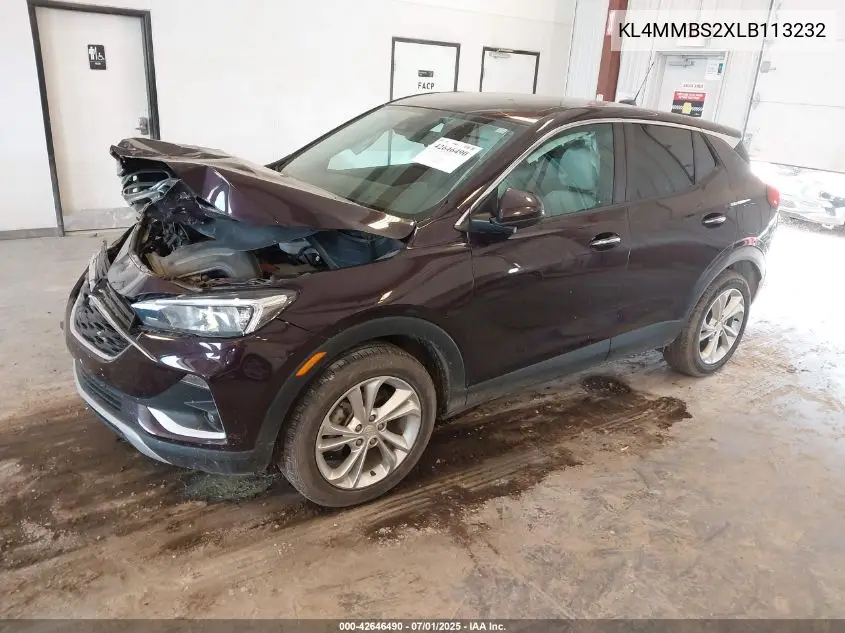 2020 Buick Encore Gx Fwd Preferred VIN: KL4MMBS2XLB113232 Lot: 42646490