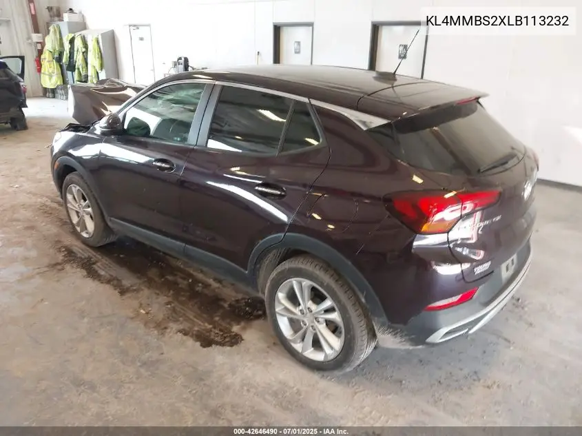 2020 Buick Encore Gx Fwd Preferred VIN: KL4MMBS2XLB113232 Lot: 42646490
