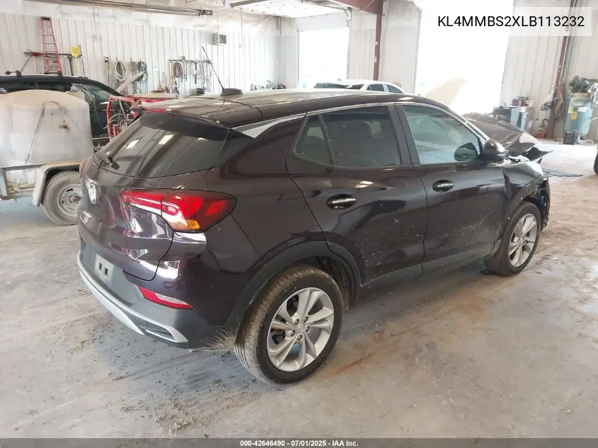 2020 Buick Encore Gx Fwd Preferred VIN: KL4MMBS2XLB113232 Lot: 42646490