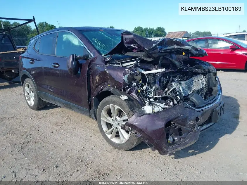 2020 Buick Encore Gx Fwd Preferred VIN: KL4MMBS23LB100189 Lot: 42791721