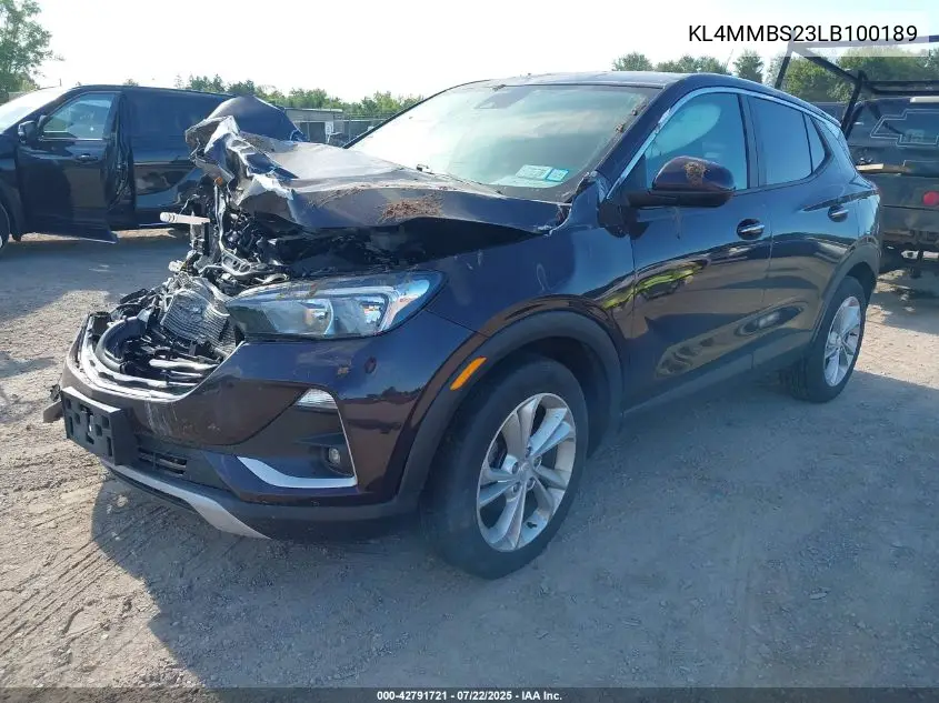 2020 Buick Encore Gx Fwd Preferred VIN: KL4MMBS23LB100189 Lot: 42791721