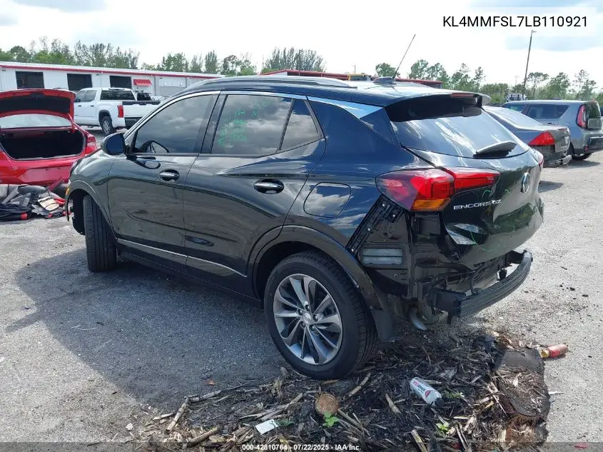 2020 Buick Encore Gx Fwd Essence VIN: KL4MMFSL7LB110921 Lot: 42810764