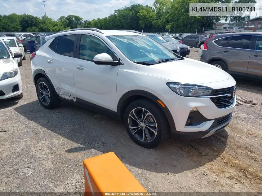 2020 Buick Encore Gx Fwd Select VIN: KL4MMDSL1LB106741 Lot: 42811343
