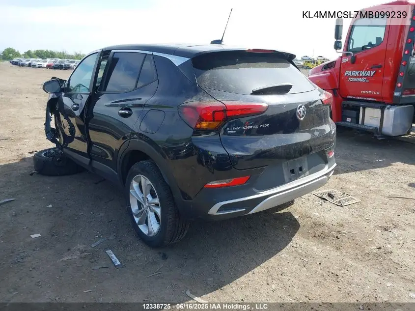 2021 Buick Encore Gx Preferred VIN: KL4MMCSL7MB099239 Lot: 12338725