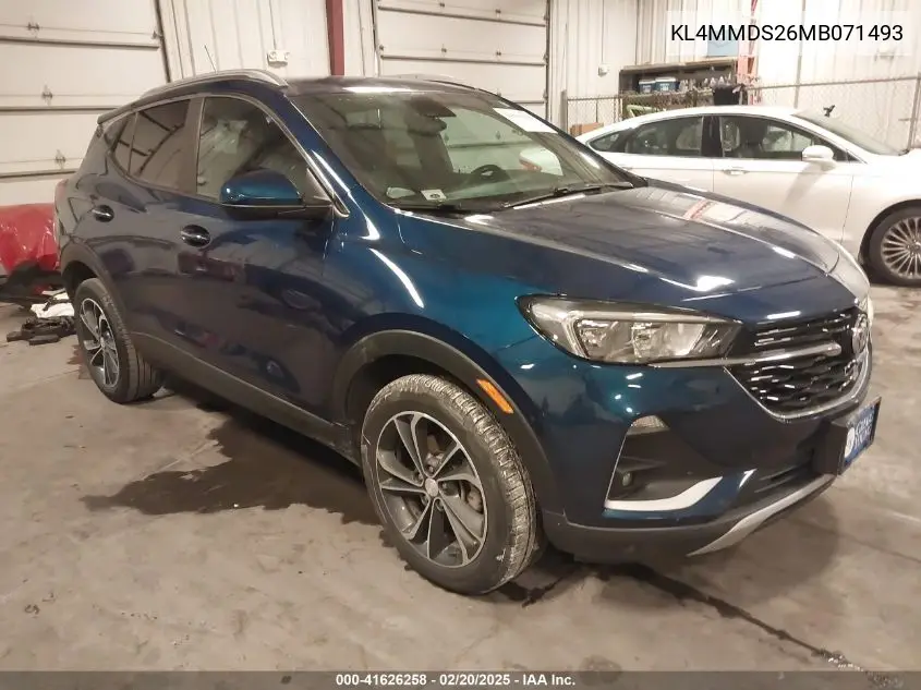 2021 Buick Encore Gx Fwd Select VIN: KL4MMDS26MB071493 Lot: 41626258