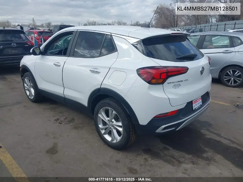 2021 Buick Encore Gx Fwd Preferred VIN: KL4MMBS27MB128501 Lot: 41771615