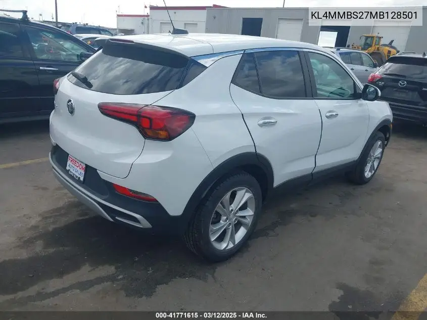 2021 Buick Encore Gx Fwd Preferred VIN: KL4MMBS27MB128501 Lot: 41771615