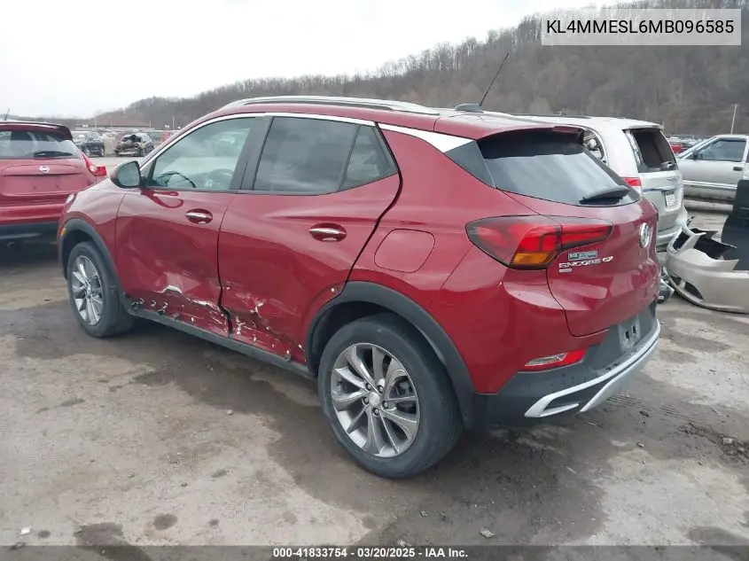 2021 Buick Encore Gx Awd Select VIN: KL4MMESL6MB096585 Lot: 41833754
