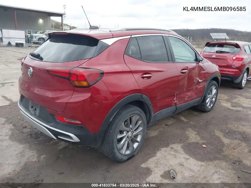 2021 Buick Encore Gx Awd Select VIN: KL4MMESL6MB096585 Lot: 41833754