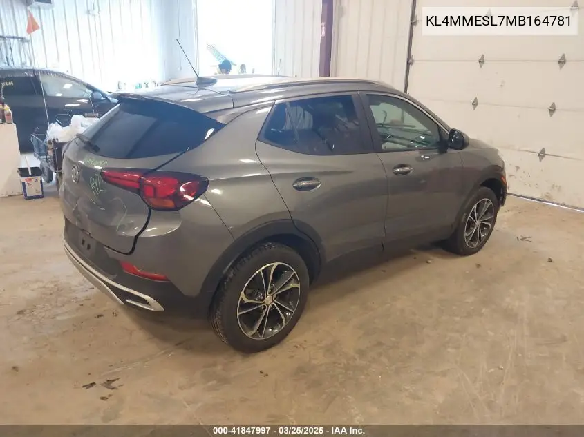 2021 Buick Encore Gx Awd Select VIN: KL4MMESL7MB164781 Lot: 41847997