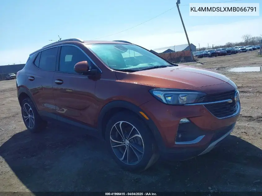 2021 Buick Encore Gx Fwd Select VIN: KL4MMDSLXMB066791 Lot: 41966415
