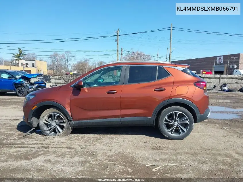2021 Buick Encore Gx Fwd Select VIN: KL4MMDSLXMB066791 Lot: 41966415