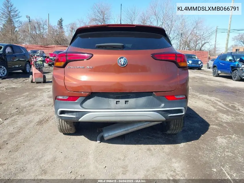 2021 Buick Encore Gx Fwd Select VIN: KL4MMDSLXMB066791 Lot: 41966415