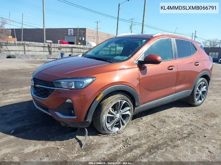 2021 Buick Encore Gx Fwd Select VIN: KL4MMDSLXMB066791 Lot: 41966415