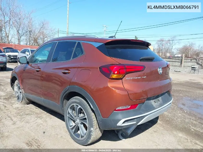 2021 Buick Encore Gx Fwd Select VIN: KL4MMDSLXMB066791 Lot: 41966415