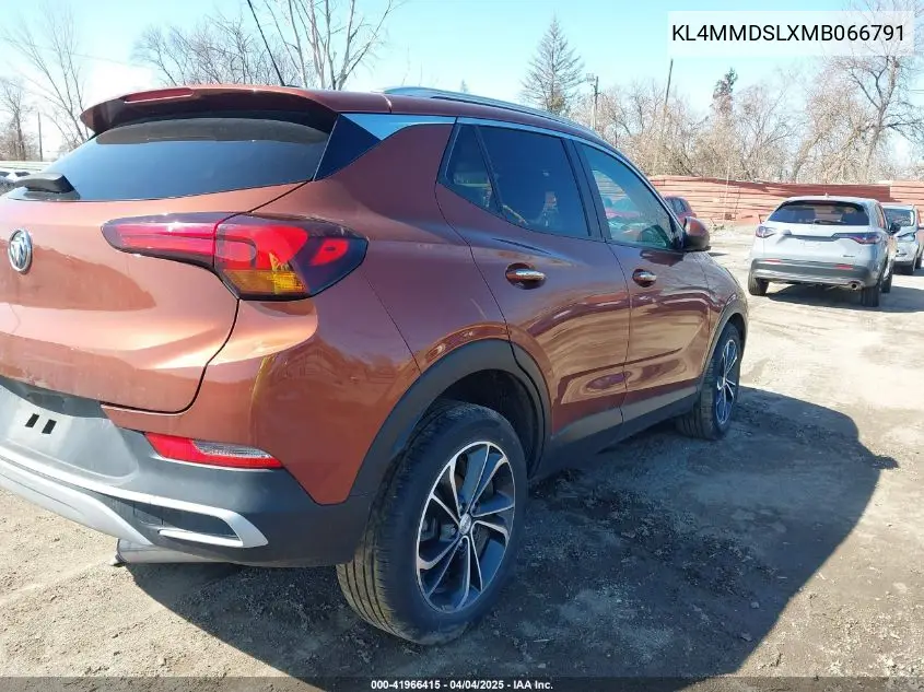 2021 Buick Encore Gx Fwd Select VIN: KL4MMDSLXMB066791 Lot: 41966415