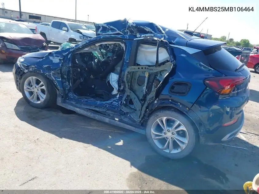 2021 Buick Encore Gx Fwd Preferred VIN: KL4MMBS25MB106464 Lot: 41980500
