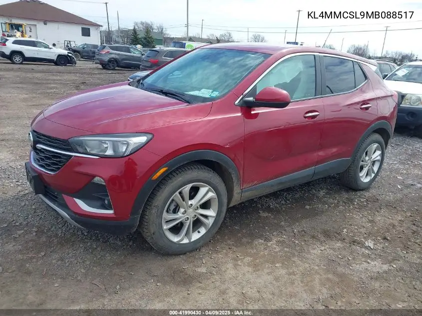 2021 Buick Encore Gx Awd Preferred VIN: KL4MMCSL9MB088517 Lot: 41990430