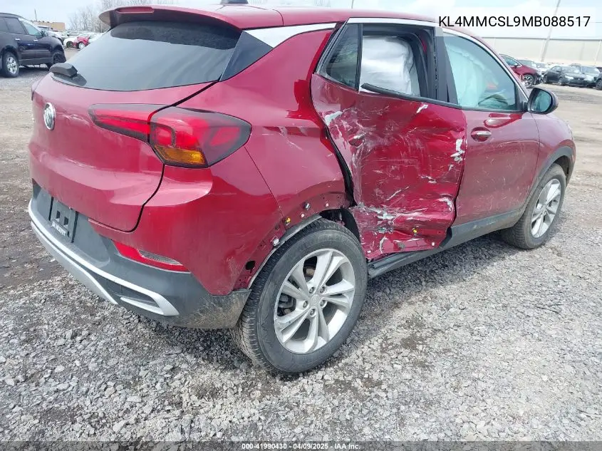 2021 Buick Encore Gx Awd Preferred VIN: KL4MMCSL9MB088517 Lot: 41990430