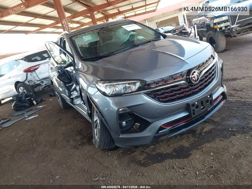 2021 Buick Encore Gx Fwd Select VIN: KL4MMDS26MB166930 Lot: 42025276