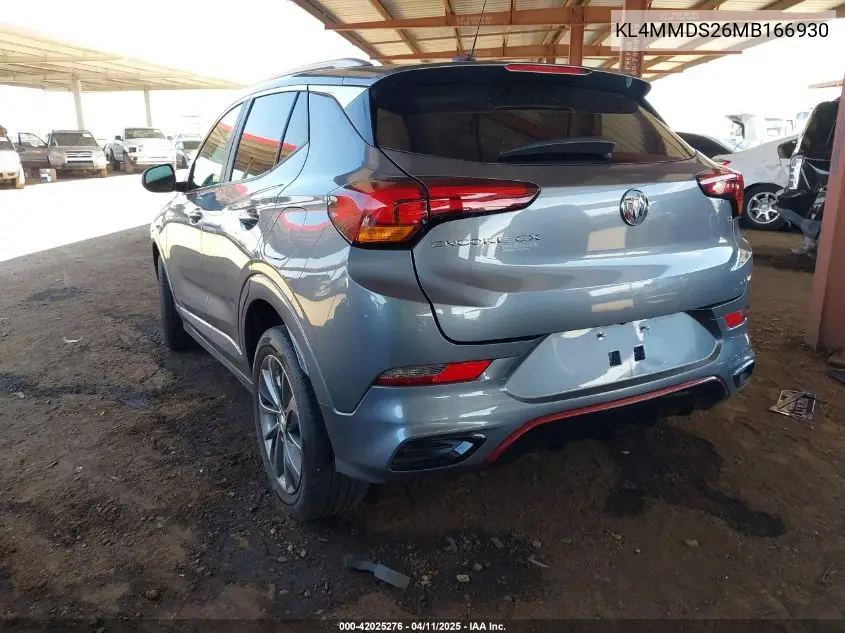 2021 Buick Encore Gx Fwd Select VIN: KL4MMDS26MB166930 Lot: 42025276