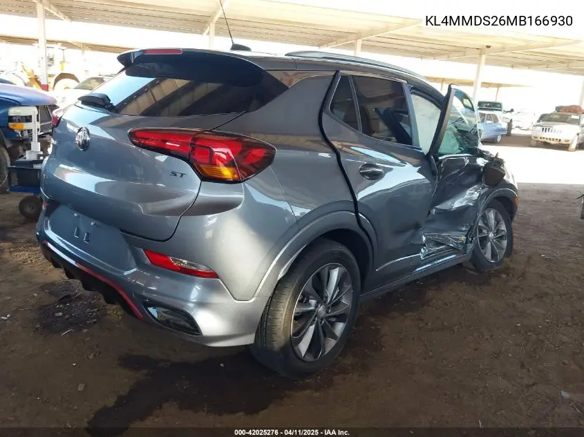 2021 Buick Encore Gx Fwd Select VIN: KL4MMDS26MB166930 Lot: 42025276