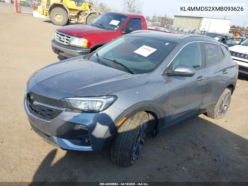 2021 Buick Encore Gx Fwd Select VIN: KL4MMDS2XMB093626 Lot: 42059662