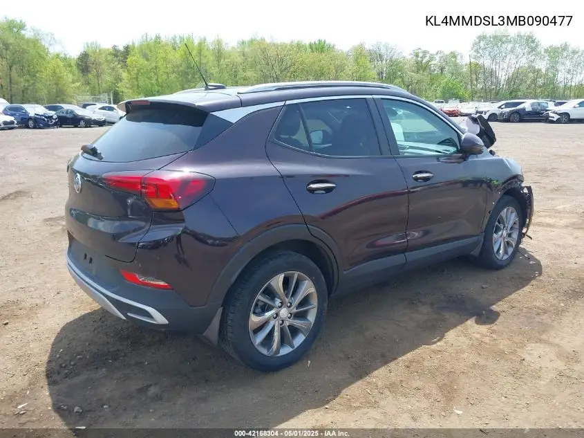2021 Buick Encore Gx Fwd Select VIN: KL4MMDSL3MB090477 Lot: 42168304