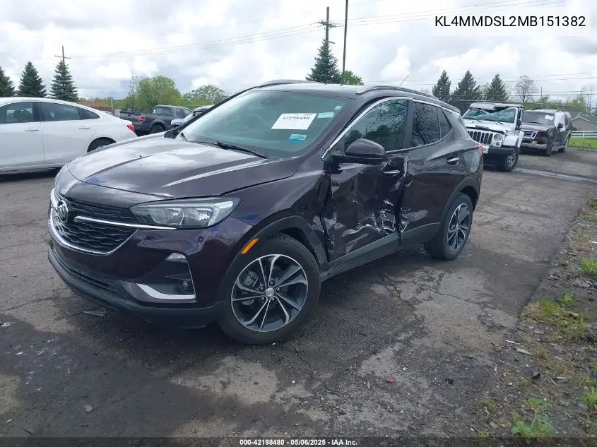 2021 Buick Encore Gx Fwd Select VIN: KL4MMDSL2MB151382 Lot: 42198480