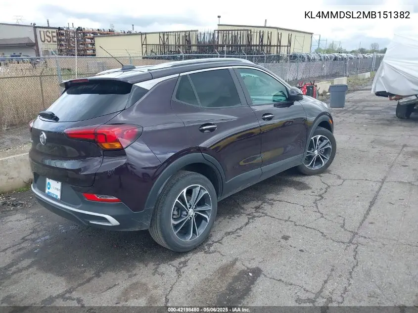 2021 Buick Encore Gx Fwd Select VIN: KL4MMDSL2MB151382 Lot: 42198480