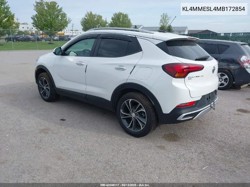 2021 Buick Encore Gx Awd Select VIN: KL4MMESL4MB172854 Lot: 42246117