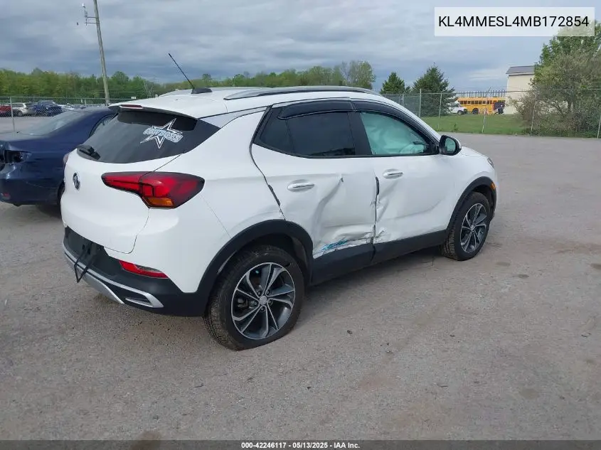 2021 Buick Encore Gx Awd Select VIN: KL4MMESL4MB172854 Lot: 42246117