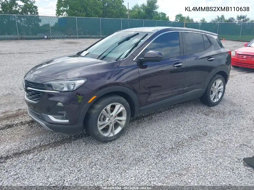 2021 Buick Encore Gx Fwd Preferred VIN: KL4MMBS2XMB110638 Lot: 42247244