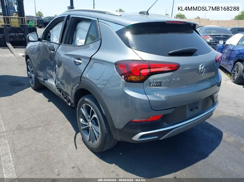 2021 Buick Encore Gx Fwd Select VIN: KL4MMDSL7MB168288 Lot: 42462420