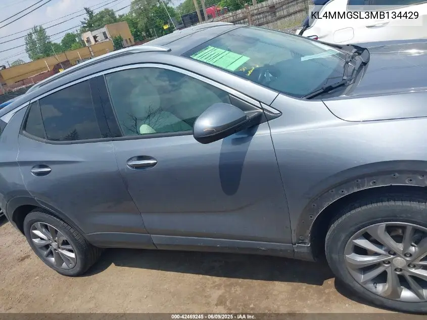 2021 Buick Encore Gx Awd Essence VIN: KL4MMGSL3MB134429 Lot: 42469245
