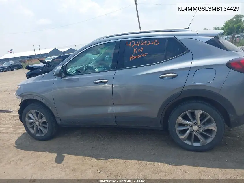 2021 Buick Encore Gx Awd Essence VIN: KL4MMGSL3MB134429 Lot: 42469245