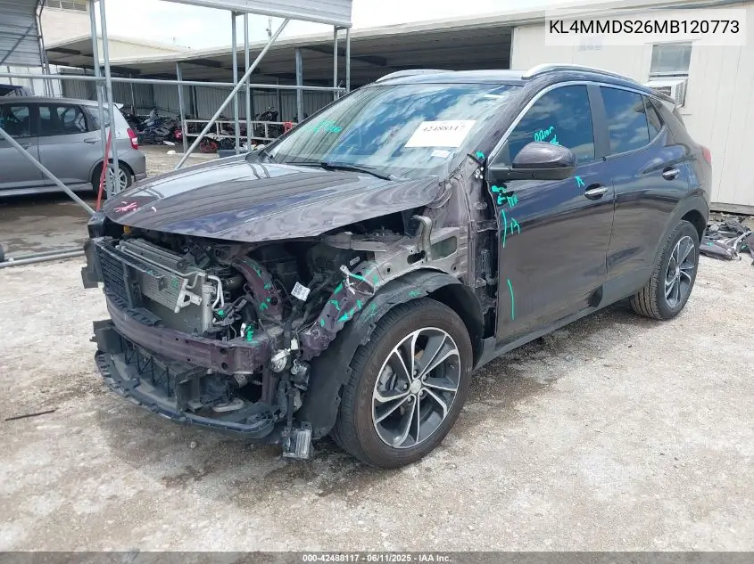 2021 Buick Encore Gx Fwd Select VIN: KL4MMDS26MB120773 Lot: 42488117