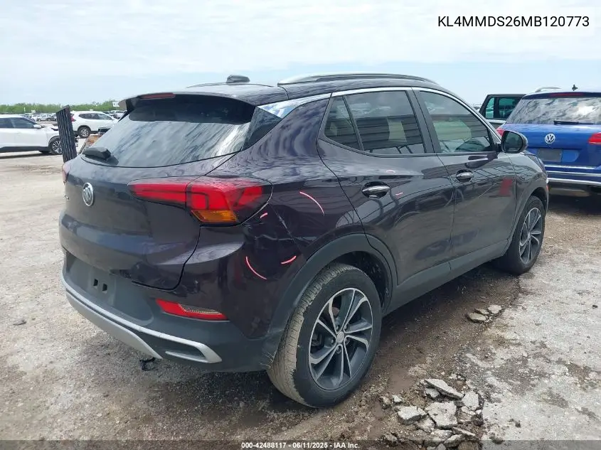 2021 Buick Encore Gx Fwd Select VIN: KL4MMDS26MB120773 Lot: 42488117