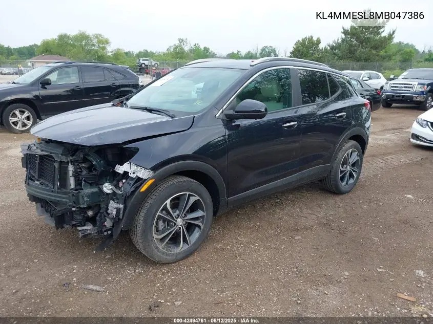 2021 Buick Encore Gx Awd Select VIN: KL4MMESL8MB047386 Lot: 42494761