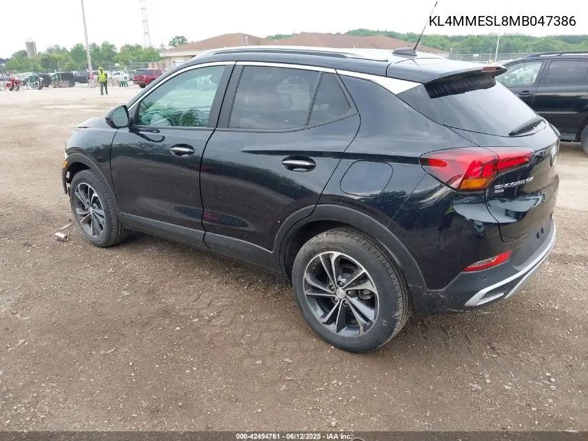 2021 Buick Encore Gx Awd Select VIN: KL4MMESL8MB047386 Lot: 42494761