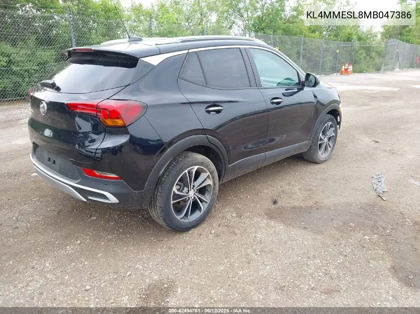 2021 Buick Encore Gx Awd Select VIN: KL4MMESL8MB047386 Lot: 42494761
