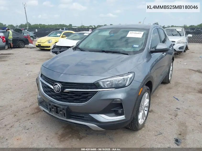 2021 Buick Encore Gx Fwd Preferred VIN: KL4MMBS25MB180046 Lot: 42516465