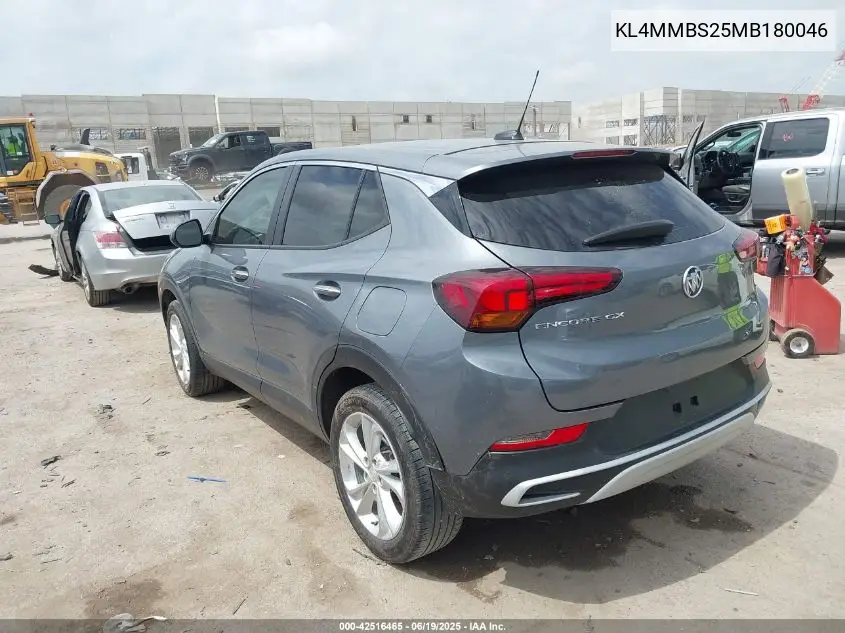 2021 Buick Encore Gx Fwd Preferred VIN: KL4MMBS25MB180046 Lot: 42516465