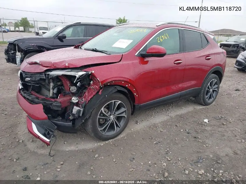 2021 Buick Encore Gx Awd Essence VIN: KL4MMGSL5MB118720 Lot: 42526561
