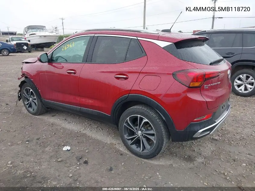 2021 Buick Encore Gx Awd Essence VIN: KL4MMGSL5MB118720 Lot: 42526561